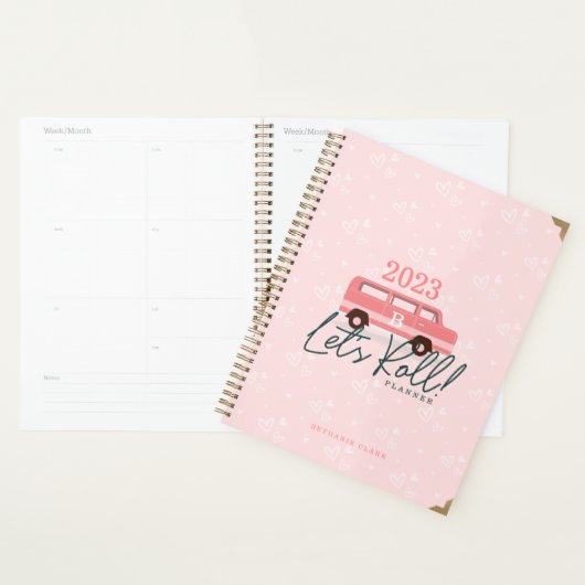 Laten we Roll Fun Pink Girly Van Planner (Display)