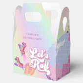 Laten we Roll Fun Retro Roller Schaatsen Meisjes V Bedankdoosjes (Geopend)