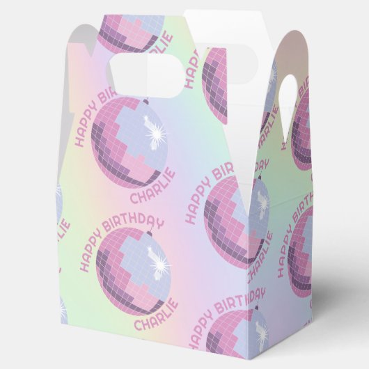 Laten we Roll Fun Retro Roller Schaatsen Meisjes V Bedankdoosjes (Geopend)