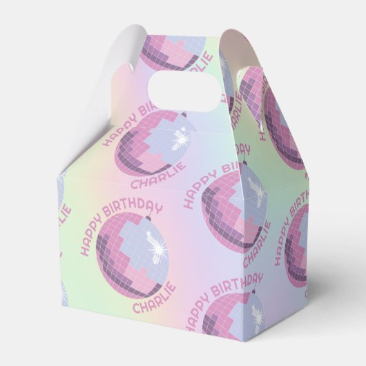 Laten we Roll Fun Retro Roller Schaatsen Meisjes V Bedankdoosjes (Voorkant Zijde)