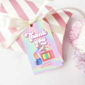 Laten we Roll Fun Retro Roller Schaatsen Meisjes V Cadeaulabel