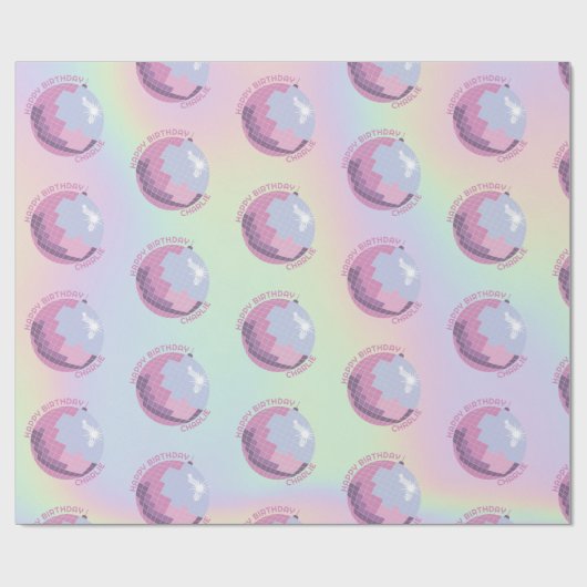 Laten we Roll Fun Retro Roller Schaatsen Meisjes V Cadeaupapier (Vlak)