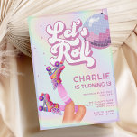 Laten we Roll Fun Retro Roller Schaatsen Meisjes V Kaart<br><div class="desc">Laten we Roll Fun Retro Roller Schaatsen Meisjes Verjaardag Uitnodiging De perfecte mix van moderne Cool en Nostalgia Retro Vibes! Maak je klaar om je schaatsen en groove naar het ritme te brengen op het ultieme rolschaatsfeest! Deze uitnodiging voor een verjaardagsfeestje legt de essentie van een vervlogen tijdperk vast, terwijl...</div>