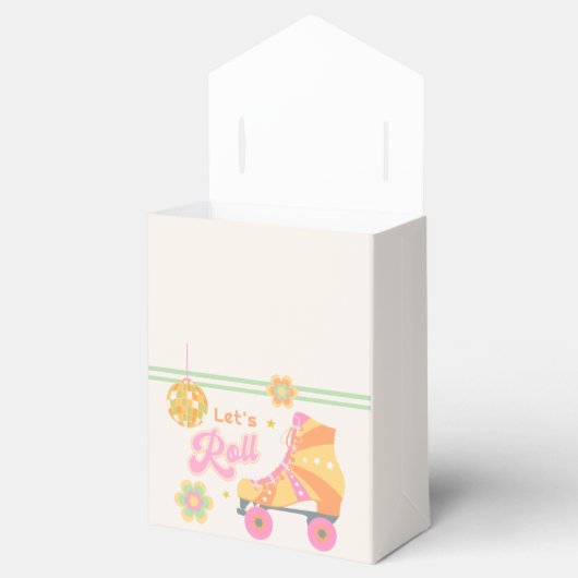 Laten we Roll Meisje Roller Schaatsen Verjaardagsf Bedankdoosjes (Geopend)