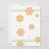 Laten we Roll Meisje Roller Schaatsen Verjaardagsf Kaart (Achterkant)