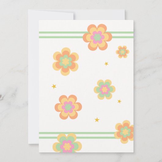 Laten we Roll Meisje Roller Schaatsen Verjaardagsf Kaart (Achterkant)