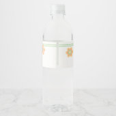 Laten we Roll Meisje Roller Schaatsen Verjaardagsf Waterfles Etiket (Achterkant)