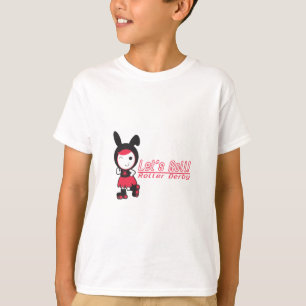 Laten we Roll. Roller Derby T-shirt