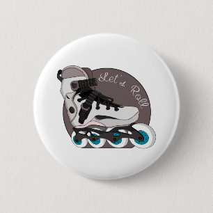 Laten we Roll Ronde Button 5,7 Cm