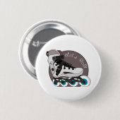 Laten we Roll Ronde Button 5,7 Cm (Voorkant /achterkant)