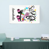 Laten we Roll Unicorn Roller schaats meisje's Spandoek (Beurs)