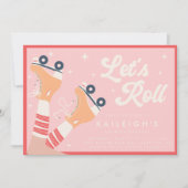 Laten we Roll Y2K 90s Roller Schaats Meisjes Verja Kaart (Voorkant)