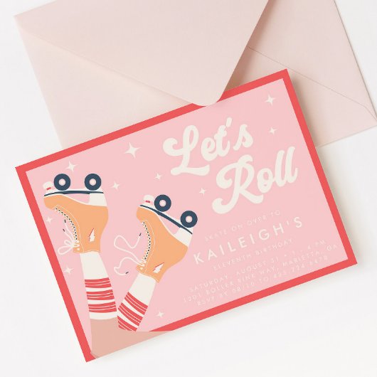 Laten we Roll Y2K 90s Roller Schaats Meisjes Verja Kaart