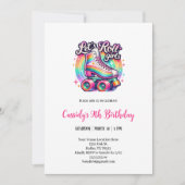 laten we rolle meisjes Roller waterverf verjaardag Kaart (Voorkant)