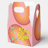 Laten we rollen retro roller kind verjaardag bedankdoosjes (Geopend)