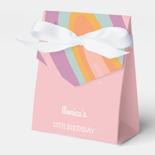 Laten we rollen retro roller schaats verjaardagsfe bedankdoosjes (Voorkant Zijde)