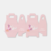 Laten we rollen retro roller schaats verjaardagsfe bedankdoosjes (Uitgevouwen)