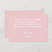 Laten we rollen retro roller schaats verjaardagsfe bedankkaart (Voorkant / Achterkant)