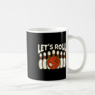 Laten we rollen voor grappige bowler en retro bowl koffiemok