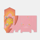 Laten we roller schaats retro regenboog bedankdoosjes (Uitgevouwen)