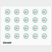 Laten we Roller Schaatsen wegrollen Vierkante Sticker (Vel)