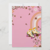 Laten we rolschaatsen verjaardagsfeestje kaart (Achterkant)