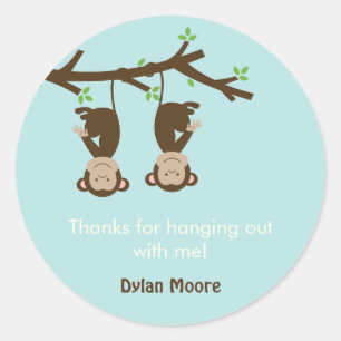 Laten we rondhangen Party Favor/Gift Label Sticker