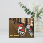 Laten we roomlen briefkaart (Staand voorkant)