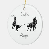 Laten we Rope Keramisch Ornament (Links)