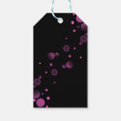 Laten we Roze Bokeh Gradient Black Verjaardag vier Cadeaulabel (Achterkant)