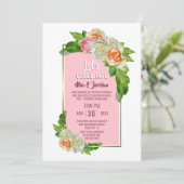 Laten we roze roze roze roze lolling vieren kaart (Staand voorkant)