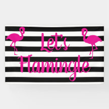 Laten we roze vlamingle Flamingo laten knipperen