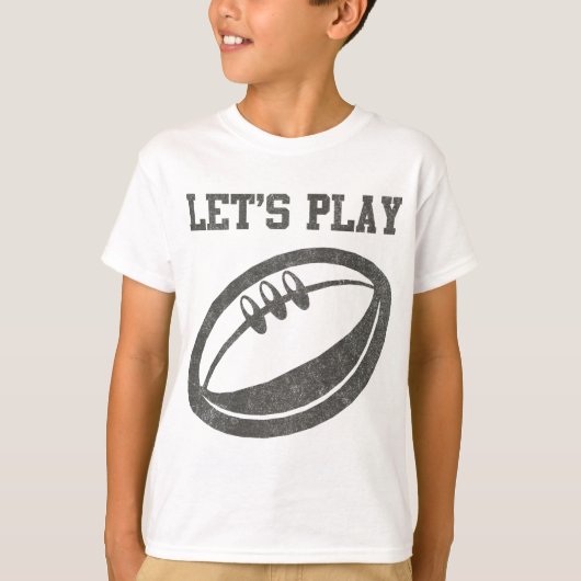 Laten we rugby spelen t-shirt (Voorkant)