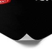 Laten we Rumble Funny Maag Pun Dark BG Poster (Hoek)