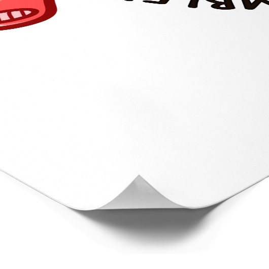 Laten we Rumble Funny Maag Pun Poster (Hoek)