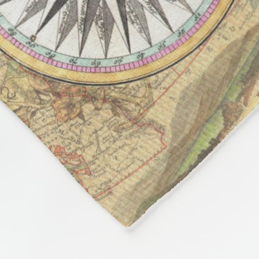 Laten we Sail Away  Ship Fleece Deken (Hoek)