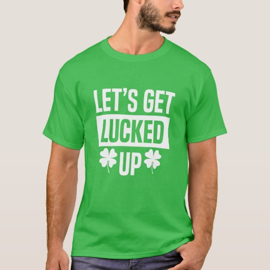 Laten we Saint Patrick Day Mannen Vrouwen Gi opkna T-shirt (Voorkant)