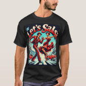Laten we Salsa Bold en Vibrant Salsa Dance T-shirt (Voorkant)