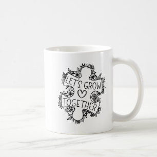 Laten we samen autisme-bewustwording maand T-Shirt Koffiemok