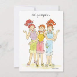 Laten we samen Bar-B-Q uitnodigen Kaart