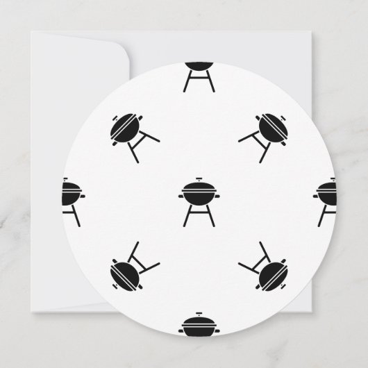 Laten we samen BBQ record housewarming feesten Kaart (Achterkant)