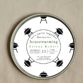 Laten we samen BBQ record housewarming feesten Kaart