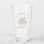 Laten we samen British Sticky Toffee Pudding Glas (Achterkant)