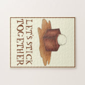 Laten we samen British Sticky Toffee Pudding Legpuzzel (Horizontaal)