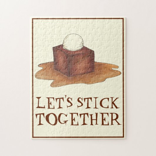 Laten we samen British Sticky Toffee Pudding Legpuzzel (Verticaal)