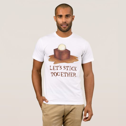 Laten we samen British Sticky Toffee Pudding T-shirt (Voorkant volledig)