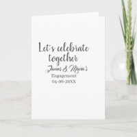 Laten we samen de verlovingspartij vieren namdate