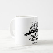 Laten we samen de wereld reizen | Fun. Koffiemok (Voorkant links)