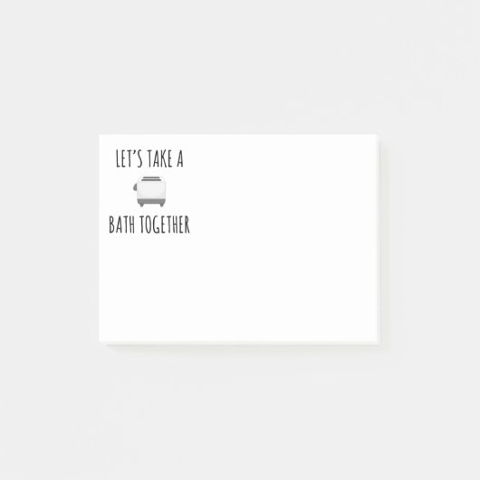 Laten we samen een bad nemen post-it® notes (Voorkant)