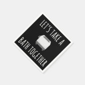 Laten we samen een bad nemen servet (Hoek)